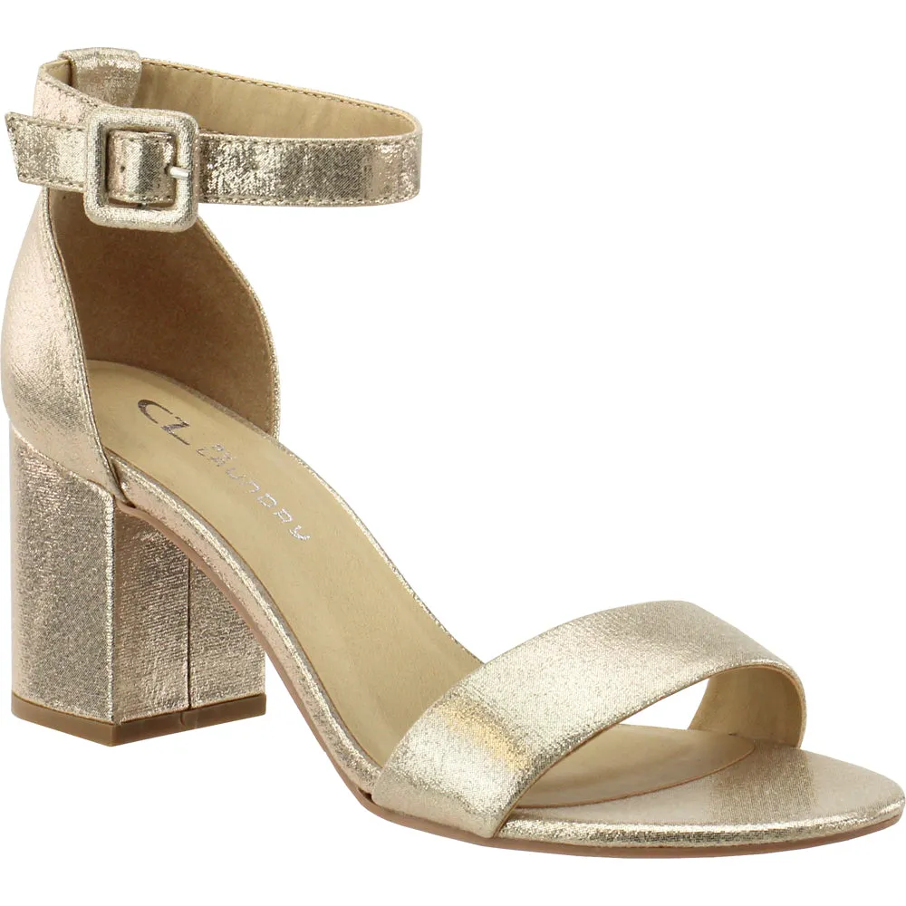 Jody Metallic Wedding Ankle Strap Sandals